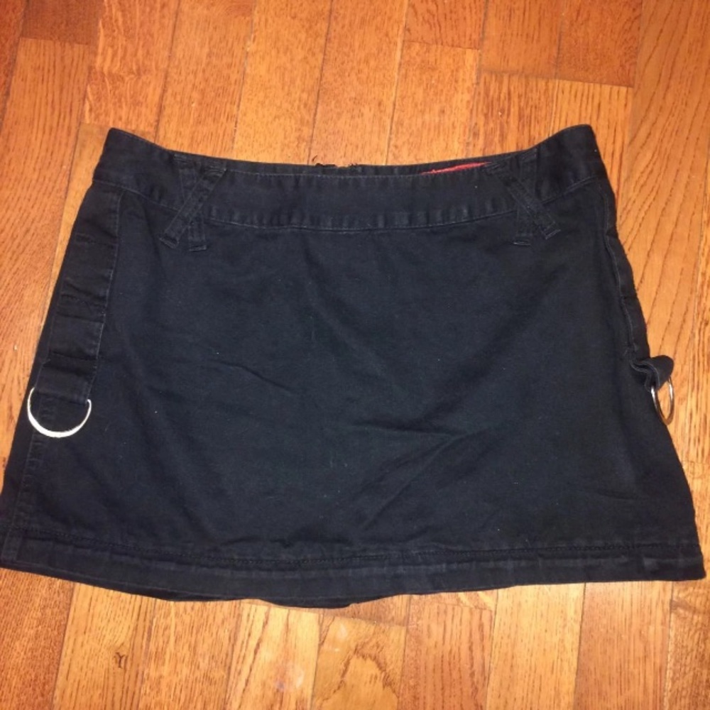Grunge Zipper Skull Skirt